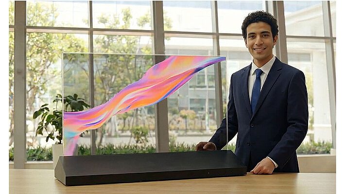 32” Transparent OLED Display for Digital Signage
